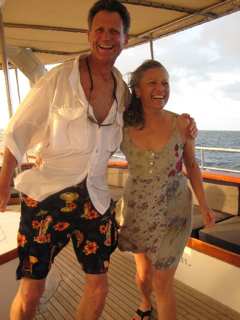 David and Rosellen Lobree on Sailboat