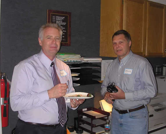 Dr. Richard Keuhn and Mark Spencer at CCQH Networking Event